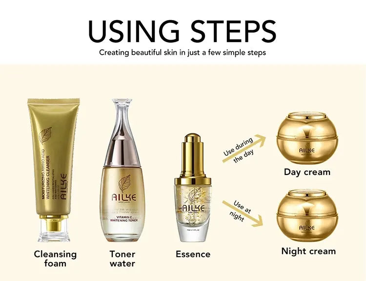 AILKE Whitening Dark Spot Remove Facial Skin Care Cream With Collagen Anti- Freckles Wrinkle Repair Women Premium Face Product