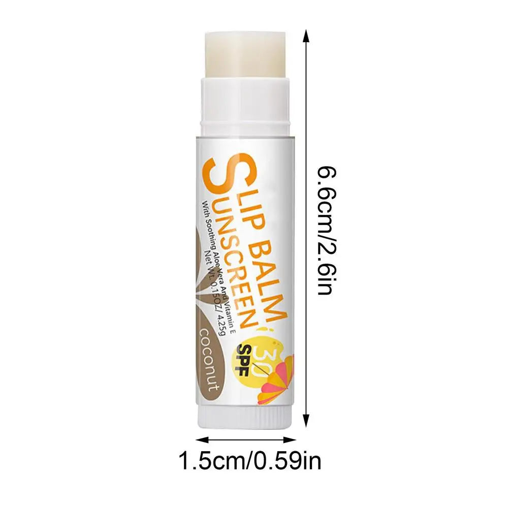 Natural Lip Balm Lip Care Products SPF 30 Sunscreen Fruit Flavor Lip Balm Long-Lasting Moisture Lip Balm Sticks For Cracked Lips