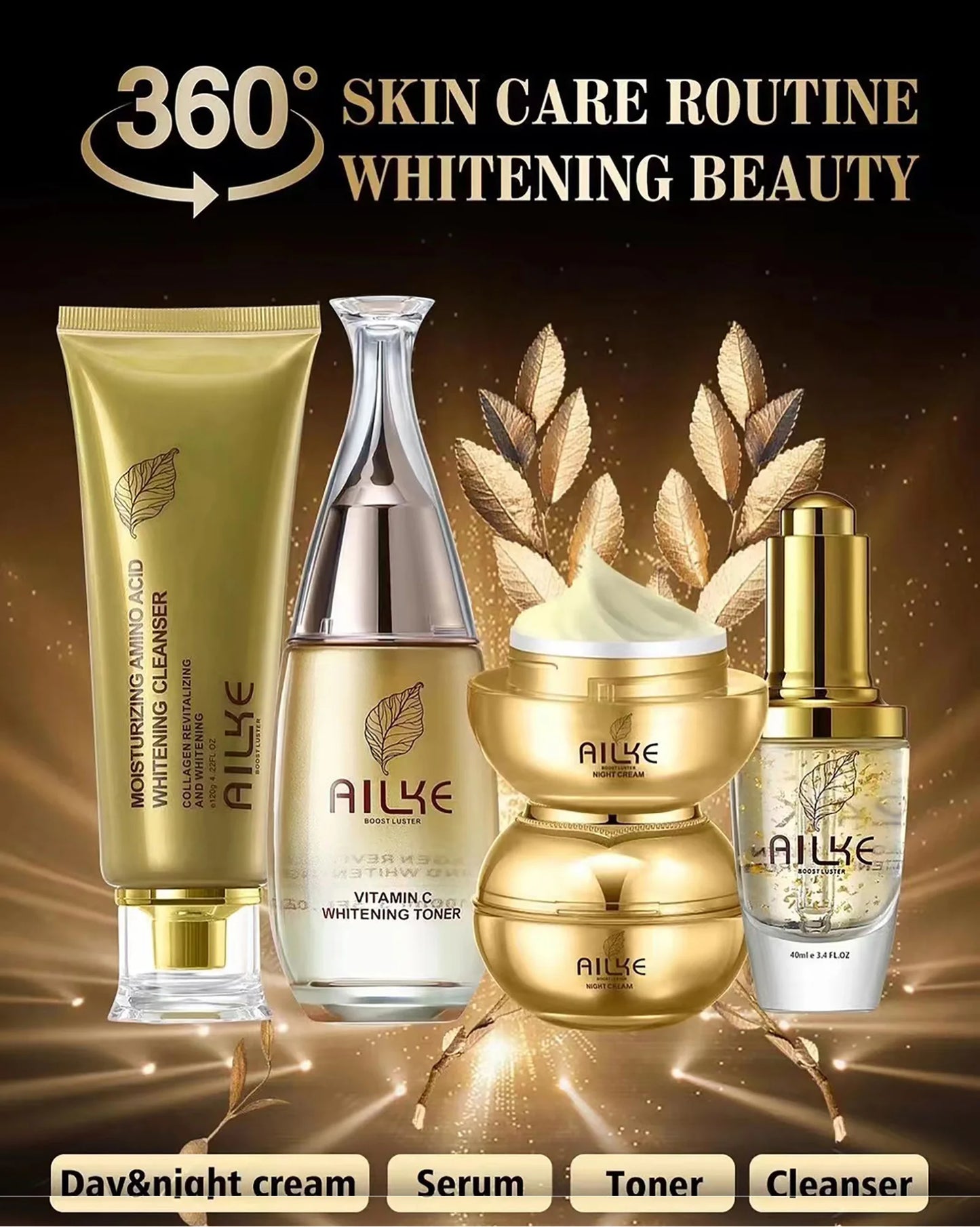 AILKE Whitening Dark Spot Remove Facial Skin Care Cream With Collagen Anti- Freckles Wrinkle Repair Women Premium Face Product