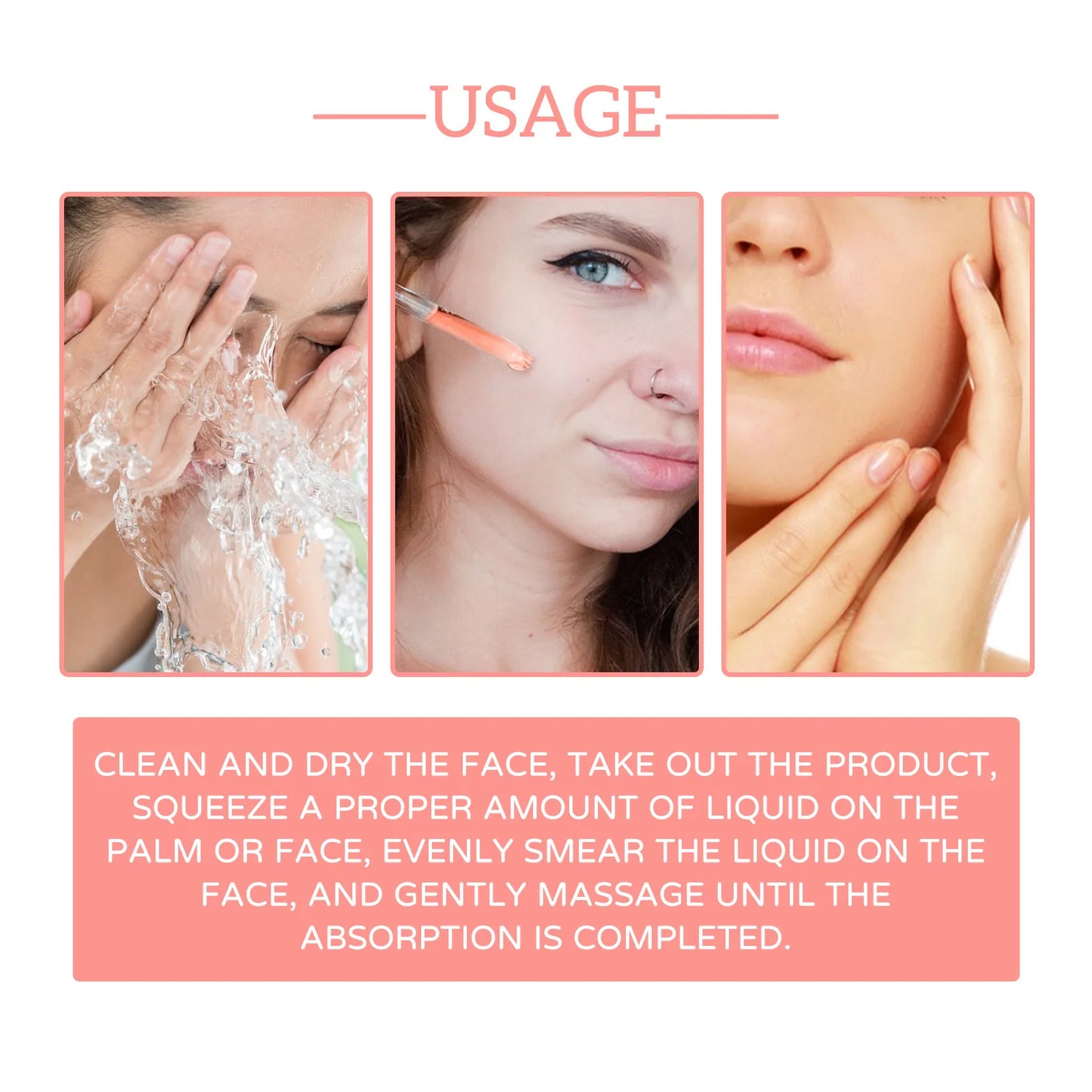 Jaysuing Hyaluronic Acid Face Serum 5 In 1 Moisturizing Whiten-ing Anti Wrink-le Agin-g Vitamin C Shrink Pores Serum Skin Care