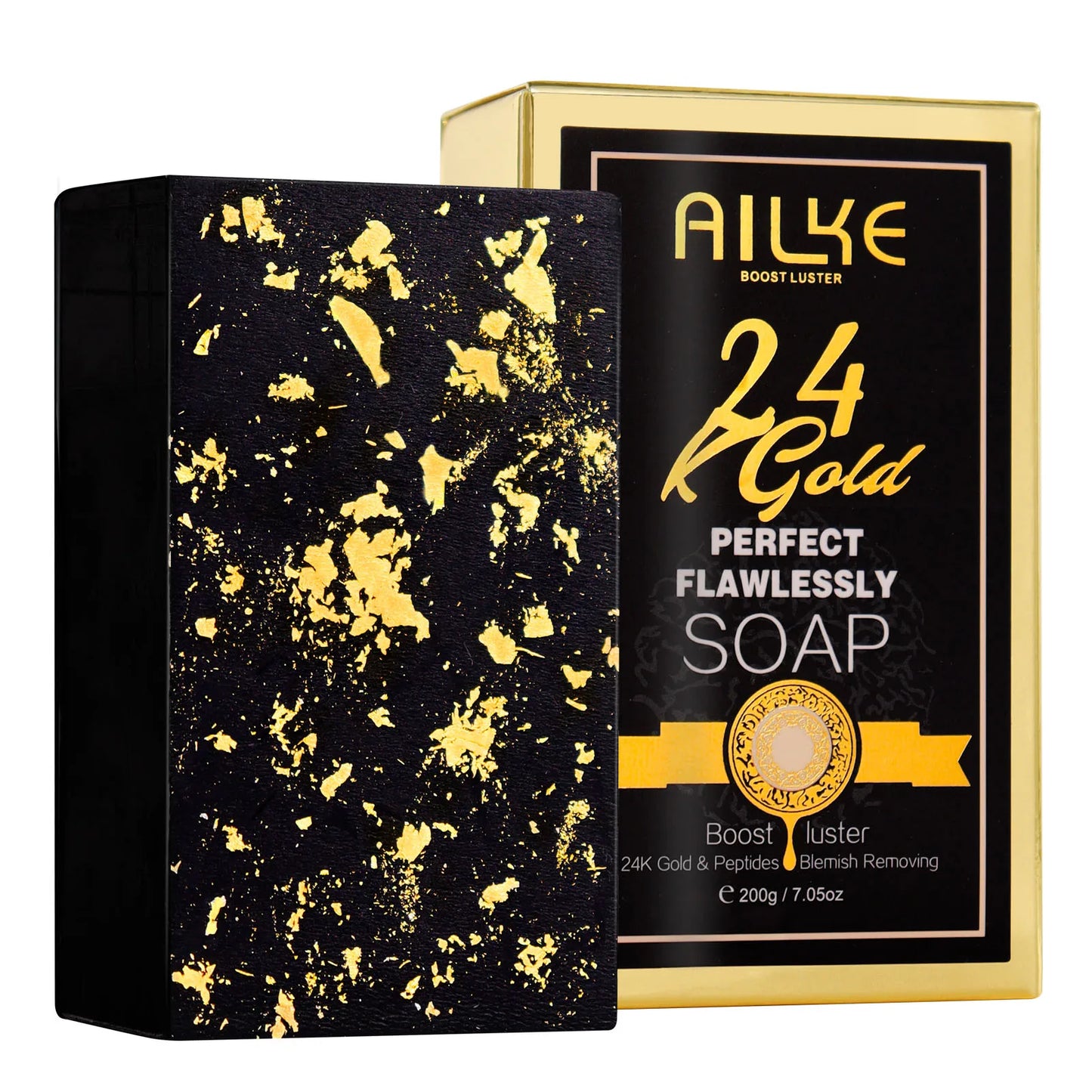 AILKE 24K Whitening Skin Care Set, Lightening, Remove Black Spots, Melanin, Stains, Even Skin Tone, Moisturizing, for All Skin